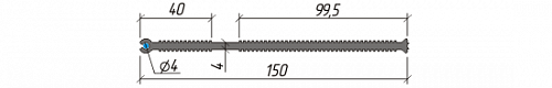 Гидрошпонка Аквастоп ХВН-150 (1 х Ø4)