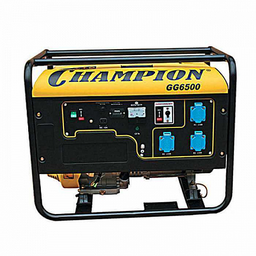 Генератор CHAMPION GG6500 (5/5,5кВт 16лс 25л 12В 72кг)