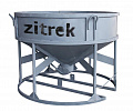 Бадья для бетона Zitrek БН-2,0 (люлька, воронка, лоток) низкая