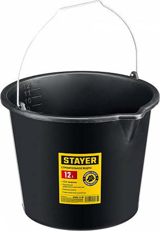 Ведро строительное пластиковое 12л STAYER STRONG